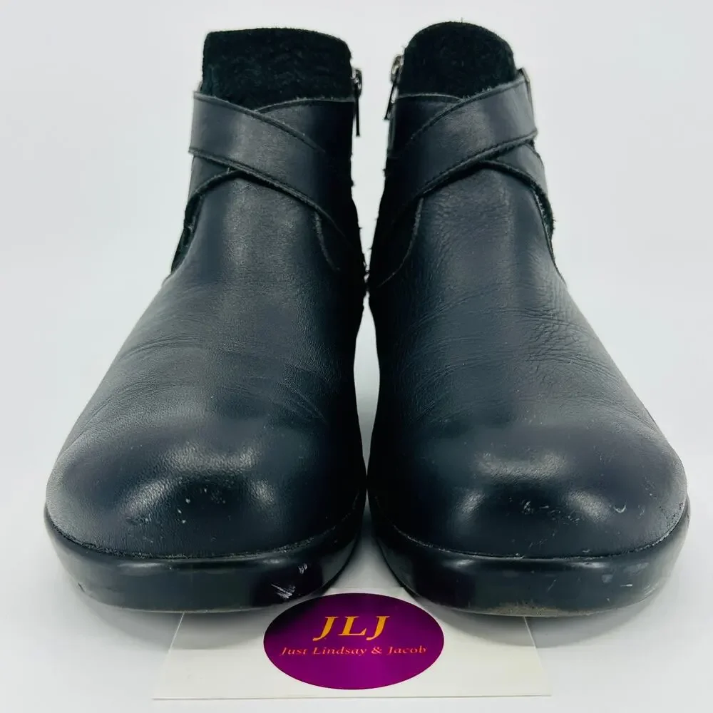 Alegria Women's Eva Leather Comfort Ankle Booties EVA-601 Size 41 EU/ 10.5-11 US